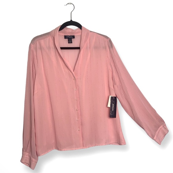 PINK ‘JORDAN’ BLOUSE w/BUTTONS!! - Picture 1 of 8